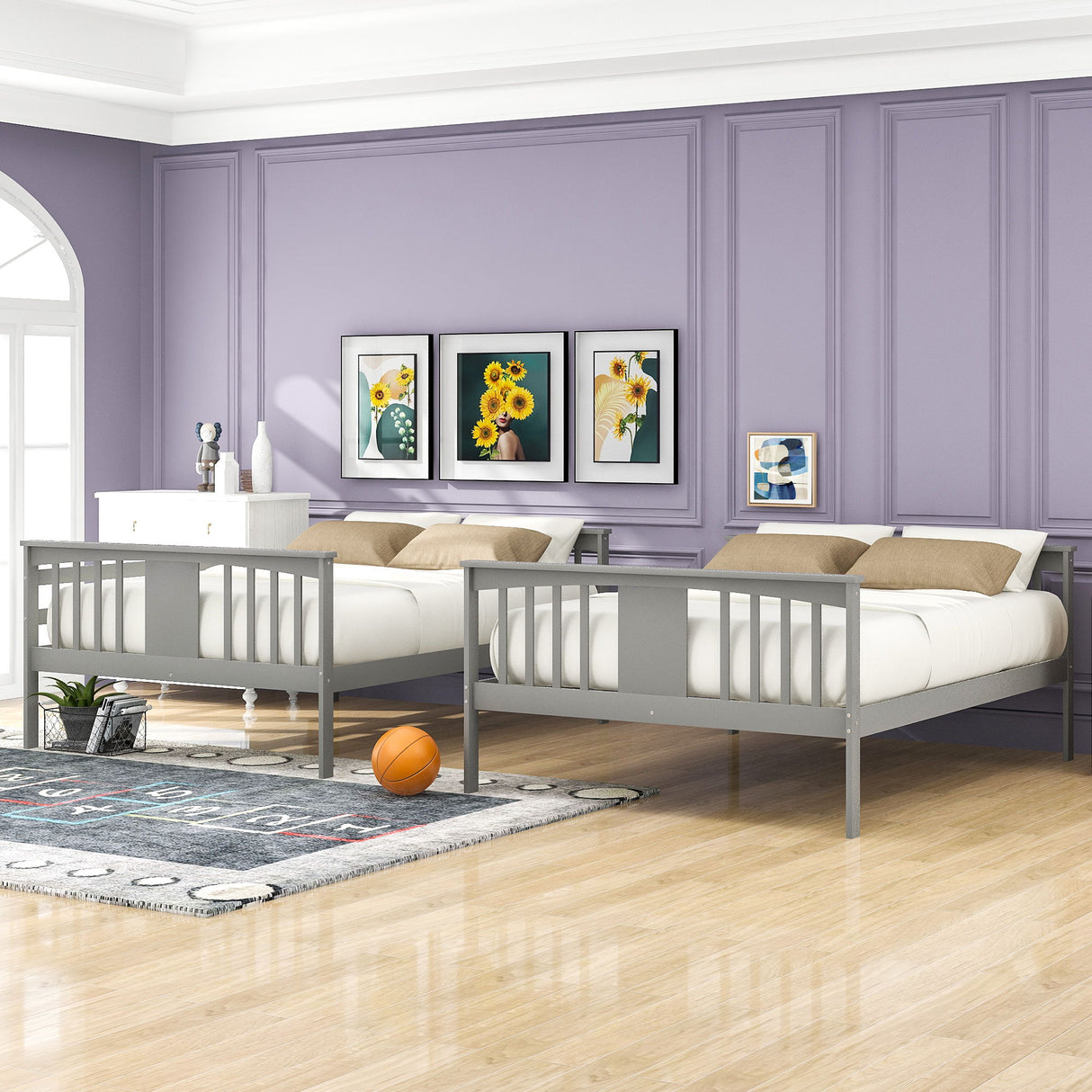 Bunk Bed With Ladder For Bedroom, Guest Room Furniture