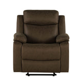 Brenda - Glider Recliner Chair With Manual Recline - Brown