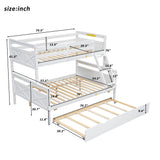 Bunk Bed With Ladder And Safety Guardrail