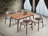 Lanae - 5 Piece Dining Room Set - Natural / Black
