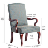 Delaney - Elegant Gooseneck Arm Chair With High Back