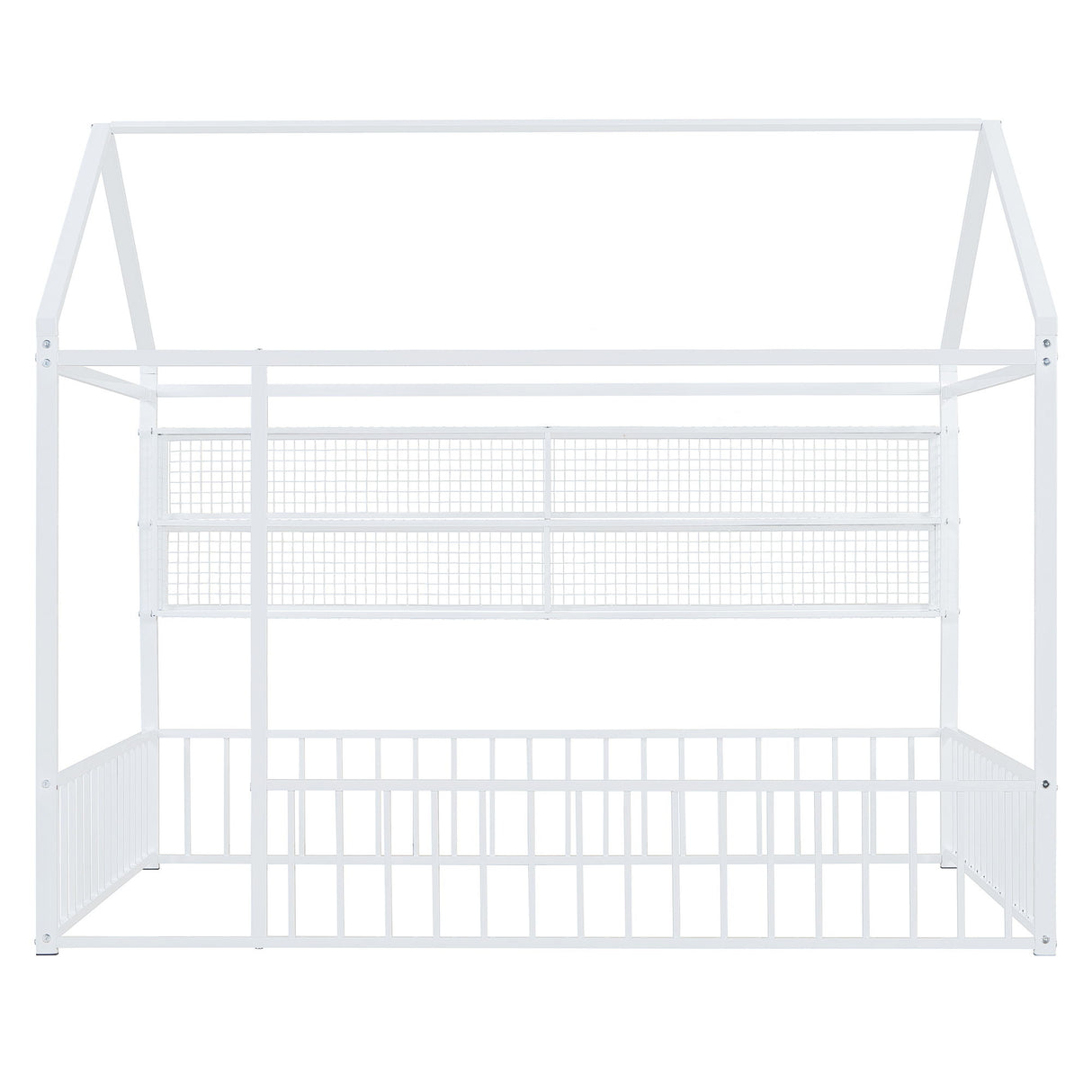 House Frame With Fence And Shelves