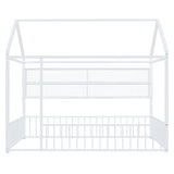House Frame With Fence And Shelves