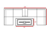 Outdoor Elegance Conversation Set With Fire Pit