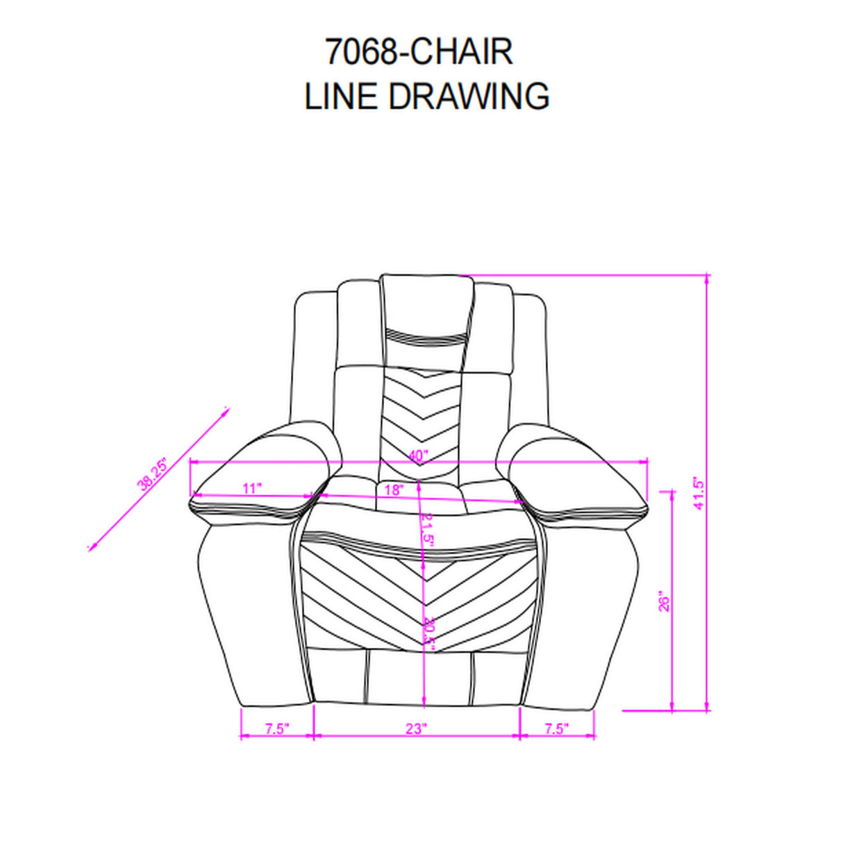 Raize - Power Recliner With LED Functionality - Gray