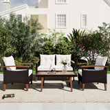 4 Piece Garden Furniture, Patio Seating Set