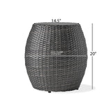 Outdoor Wicker Patio Side Table
