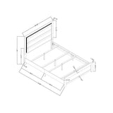 Carlos - Modern Design Bed With LED