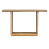 Console Table With Curved Corners And U Base Design