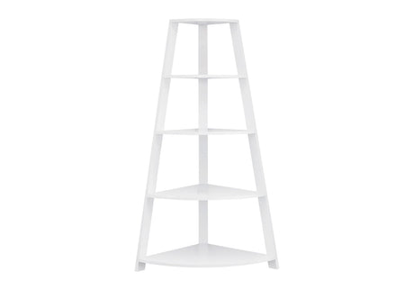 Bookshelf, Bookcase, Etagere, Corner, 4 Tier, Office, Contemporary & Modern