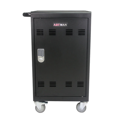 Mobile Charging Cart And Cabinet For Tablets Laptops 30 Device With Combination Lock