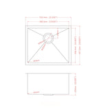 Undermount Steel Kitchen Sink, Deep Single Bowl Basin