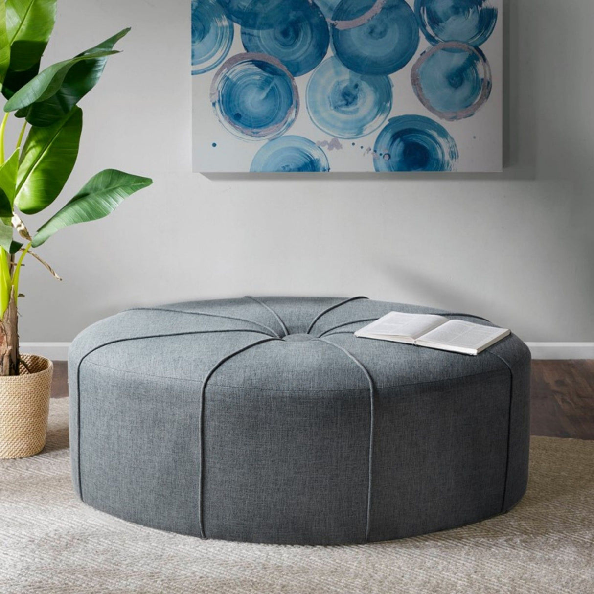 Modern Style Large Cocktail Ottoman