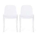 Outdoor Stacking Dining Side Chair (Set of 2)