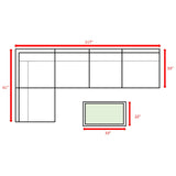 Comfortable Modern Patio Rattan Sectional Set With Cushions