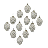 Glass Decorative Hanging Ball Christmas Tree Ornaments (Set of 12)