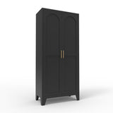 Shapely Doors Cabinet, Metal Storage Cabinet With Doors And Adjustable Shelves