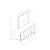 Star - Mirror With Built In LED And Frame - White