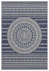 Sunshine - 5'3" X 7'3" Indoor, Outdoor Area Rug - Blue - Polypropylene