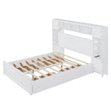 Bed With All In One Cabinet, Shelf And Sockets
