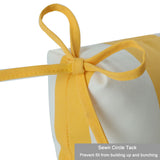 2 Piece High Back Patio Chair Cushion Set, Tufted Adirondack And Rocking Chair Cushions