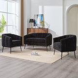 3 Piece Living Room Furniture Set Sofa & Armchairs