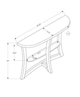 Accent Console Table For Entryway, Stylish - Taupe