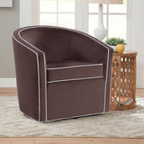 Kendall - Swivel Chair With Barrel Back Design