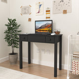 Vanity Table With LED Lights, Flip-Top Mirror And 2 Drawers, Jewelry Storage