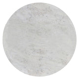 Raquel - Side Table - Antique Brass / White