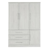 4 Door Wardrobe Armoire With 3 Drawers