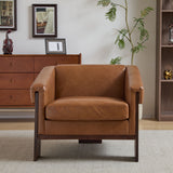 Sierra - Vintage Modern Accent Chair With Deep Cushions And Wide Armrests