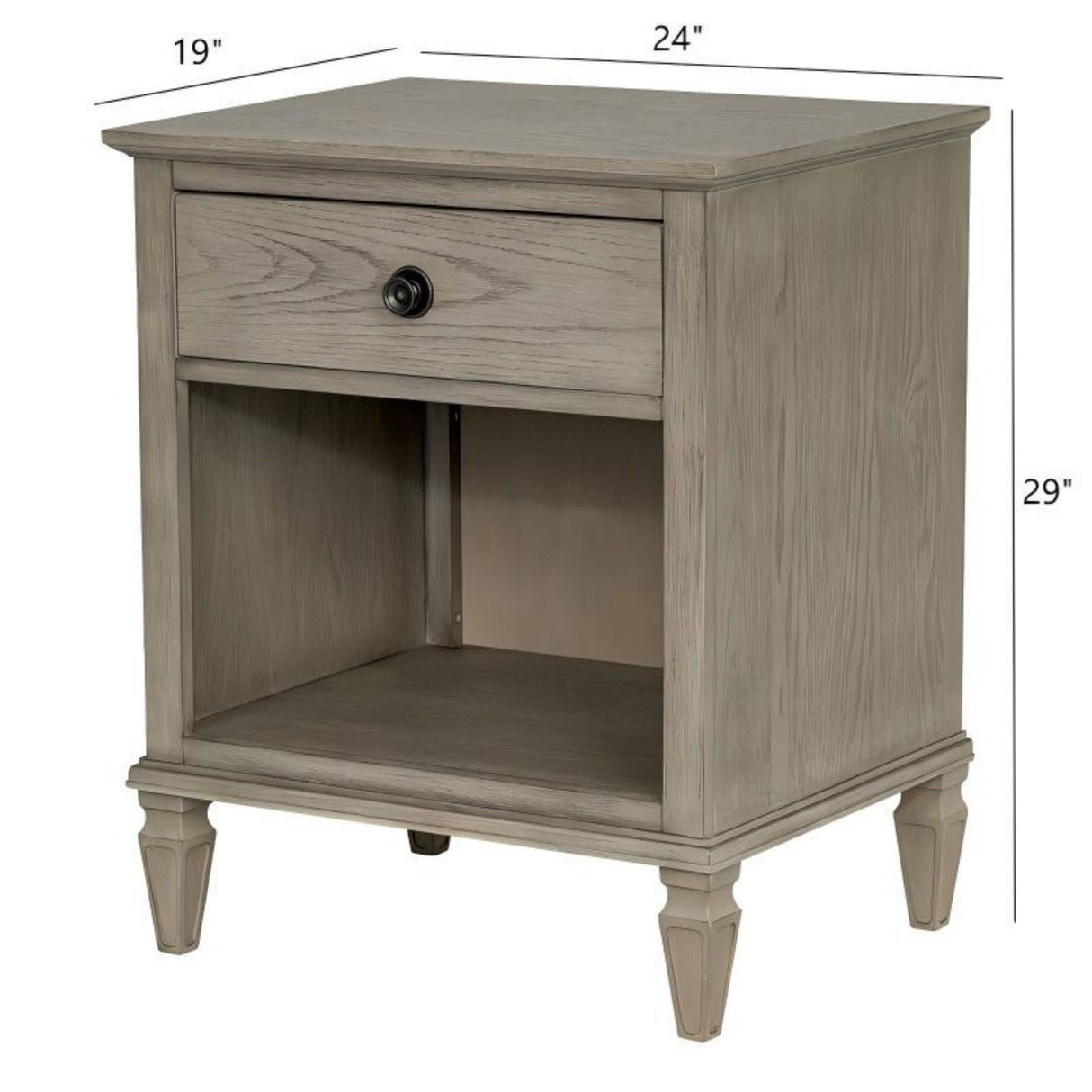 Victoria - Nightstand With Open Storage