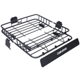 Motoring Rooftop Cargo Carrier Basket Steel, Universal Fit Roof Rack