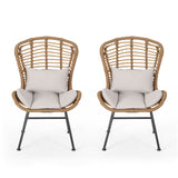 Calypso - Outdoor Chair With Water Resistance Cushion And Iron Frame