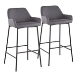 Daniella - Stylish Design Industrial Fixed Height Bar Stool (Set of 2)