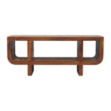 Orion - Curved Media Unit - Brown