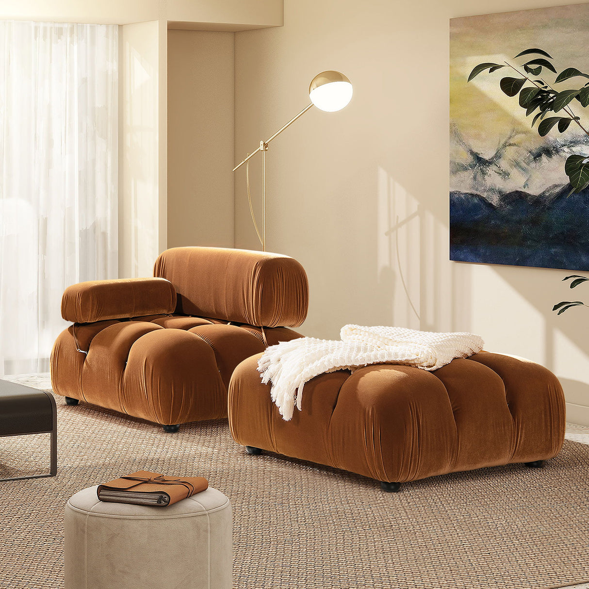 Marcel - Bubble Modular Modern Cocktail Ottoman