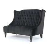 Nurturing - Upholstered Loveseat With Wing Back And Diamond Tufting
