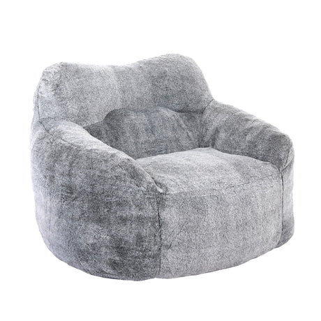 Beanbag Sofa Chair With Armrests Stuffed High Density Foam