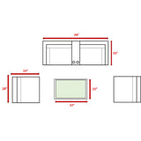 Comfortable Modern Patio Rattan Sectional Set With Cushions