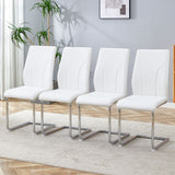 Modern Dining Chairs With High Backrest And Sturdy Legs