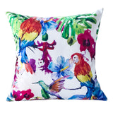 Tropical Parrot Outdoor & Indoor Pillow With Solarium - Multicolor