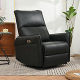 270° Power Swivel Rocker Glider Recliner Chair With USB Ports