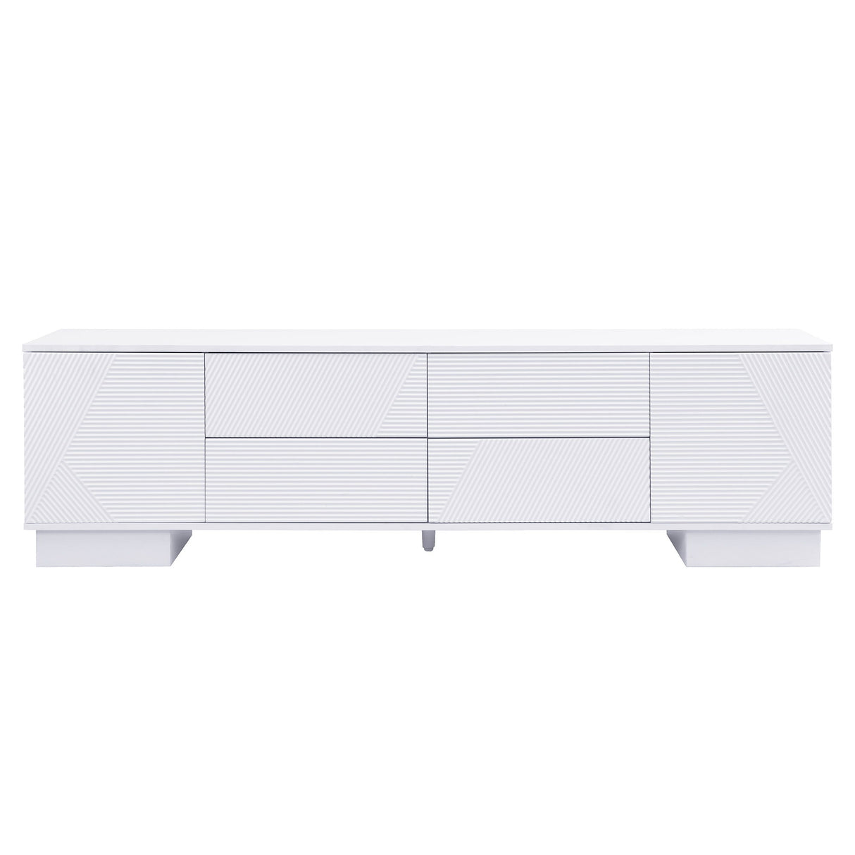 Modern TV Stand With Storage Cabinets, 4 Drawers