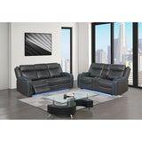 Blanca - Power Reclining Set With LED Lights, USB And Built In Speakers