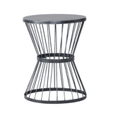 Lassen - Modern Outdoor Side Table With Hourglass Design