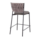 Tania - Braided Contemporary Counter Stool (Set of 2)