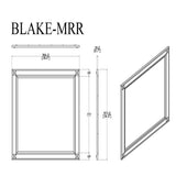 Lively - Mirror With Glitter Detail - Black