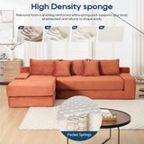 Modern L - Shaped Sectional Couch With Memory Foam